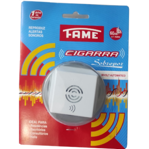 Cigarra Elétrica Bivolt Sobrepor Cod. 3954 (Fame)